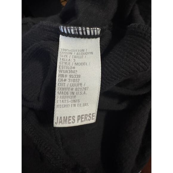 James Perse Standard Black Button Front Shirt Top Size 3 (Large) Made in USAa - Picture 6 of 7